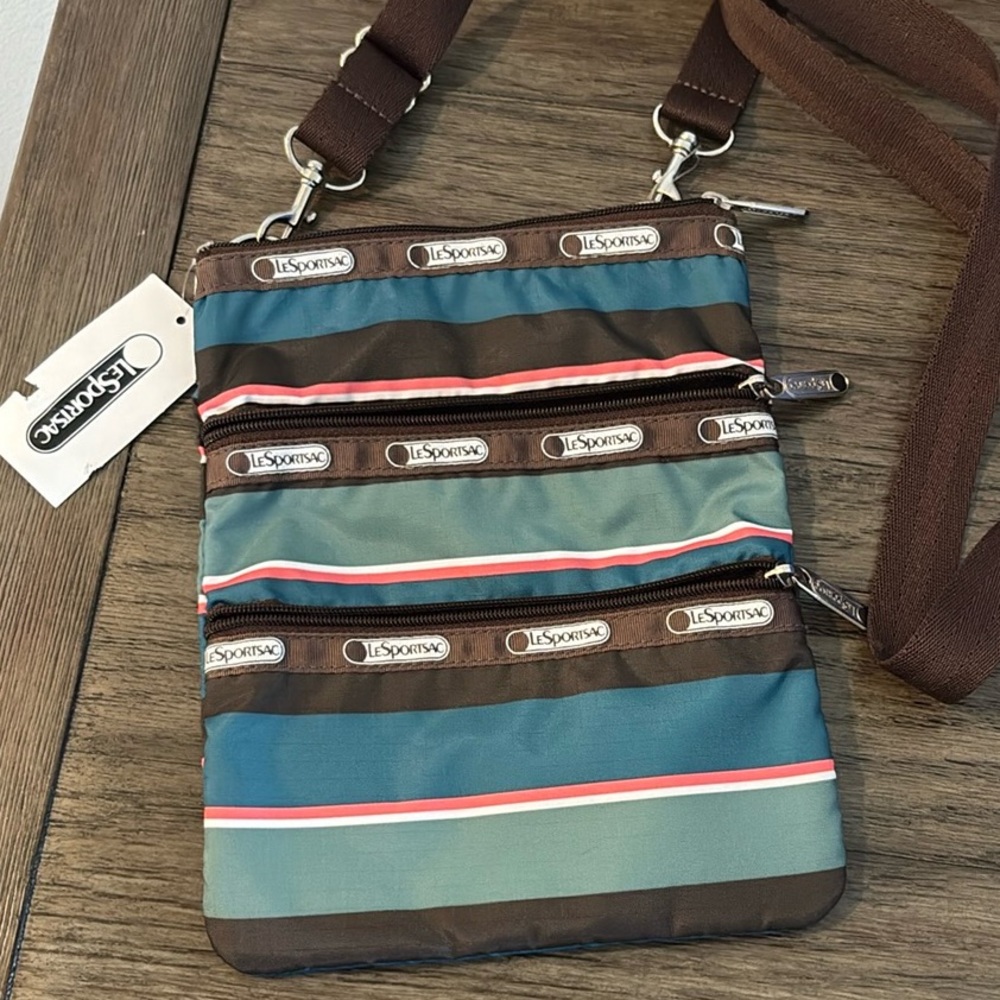 NWT [LeSportsac] Kasey Crossbody Purse Bag w/ 3 Front Pockets & Adjustable Strap - Picture 2 of 11